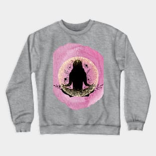 Meditation t - shirt design Crewneck Sweatshirt